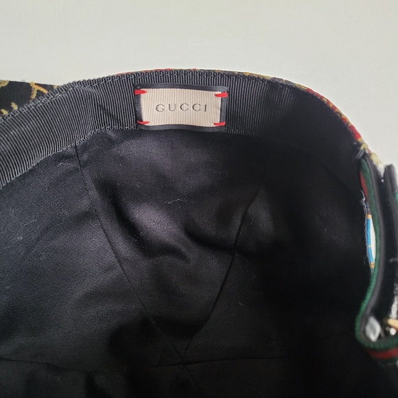 New Gucci UFO Fall '17 Collection Rainbow Floral Embroidery Baseball Cap Hat NWT - Picture 12 of 16